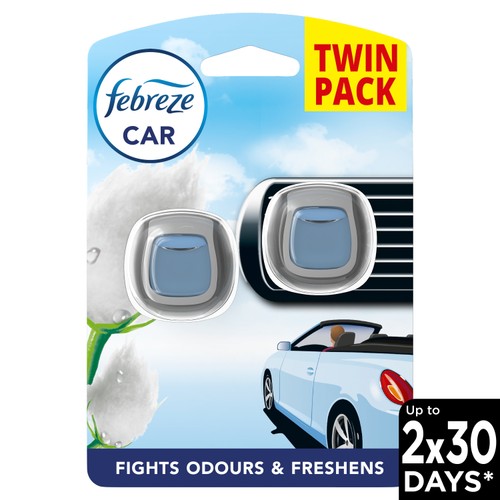 Febreze Twin Car Clip Cotton Fresh Air Freshener