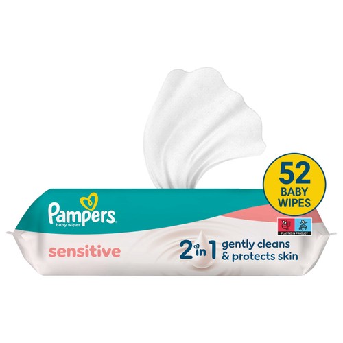 Pampers Sensitive Baby Wipes thumbnail 2