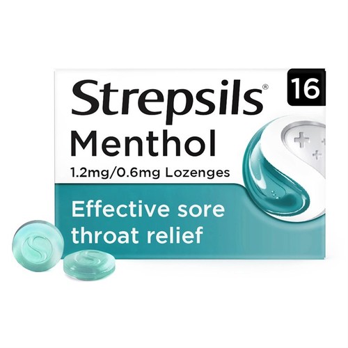 Strepsils Menthol Lozenges 16 Pack