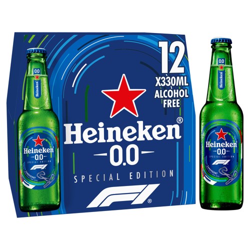 0.0 Alcohol Free Premium Lager Beer Bottles 0% ABV 12x330ml