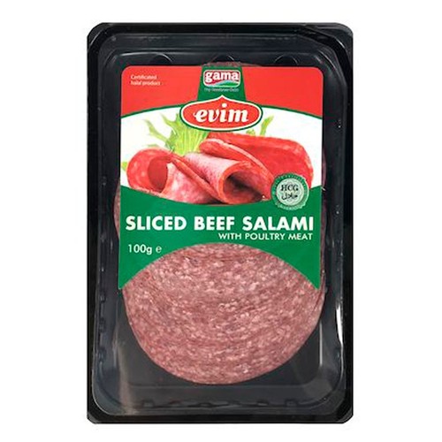 Evim Sliced Beef Salami With Turkey Meat