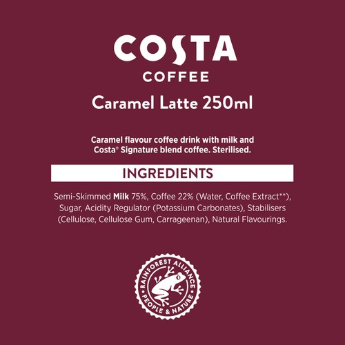Costa Coffee Caramel Latte Iced Coffee thumbnail 2