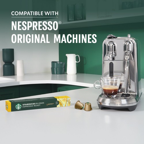 Starbucks by Nespresso Blonde Espresso Roast Coffee Pods x10 thumbnail 3