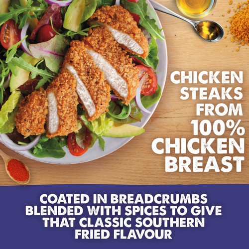 Birds Eye 6 Southern Fried Breaded Chicken Breast Steaks 540g thumbnail 2