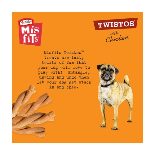 Misfits Twistos Dog Treats with Chicken thumbnail 6
