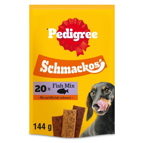 Pedigree Schmackos Adult Dog Treats Fish Mix 20 Strips