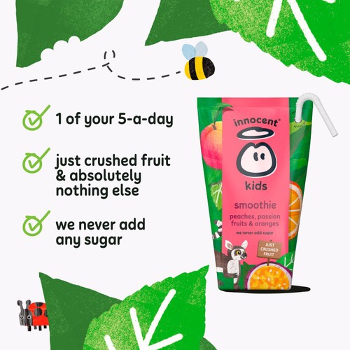Innocent Kids Smoothies Peaches, Passion Fruits & Oranges thumbnail 3