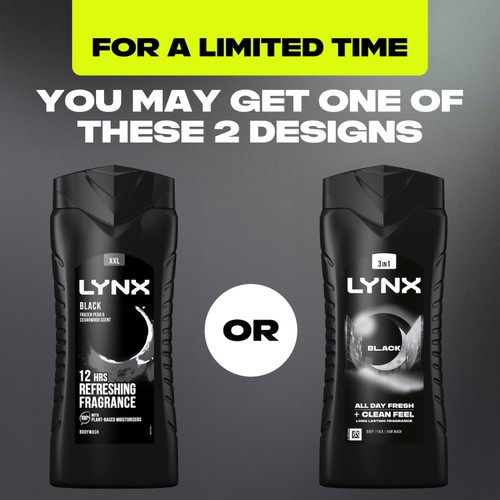 Lynx Black Shower Gel 500ml thumbnail 3