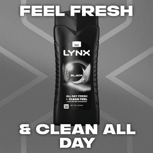 Lynx Black Shower Gel 500ml thumbnail 5