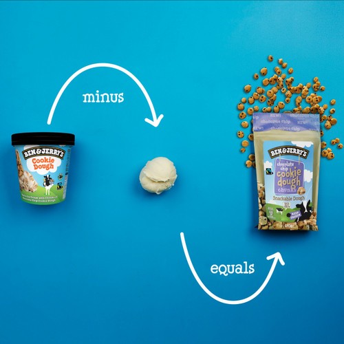 Ben & Jerry's Chocolate Chip Cookie Dough Ice Cream Frozen Chunks 170g thumbnail 2