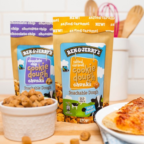 Ben & Jerry's Chocolate Chip Cookie Dough Ice Cream Frozen Chunks 170g thumbnail 3