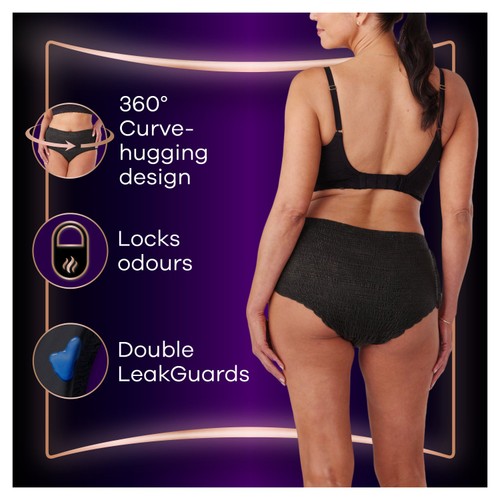 Always Discreet Incontinence Pants Plus Black thumbnail 3
