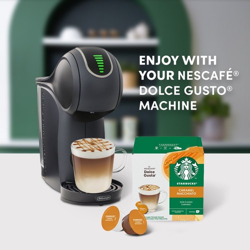 Starbucks Caramel Macchiato by Nescafe Dolce Gusto Coffee Pods x 12 thumbnail 3
