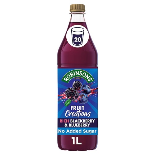Robinsons Fruit Creations Blackberry & Blueberry Squash