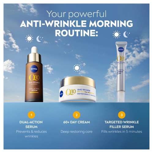 NIVEA Q10 Anti-Wrinkle Day Cream for 60+ Mature Skin SPF15  thumbnail 5