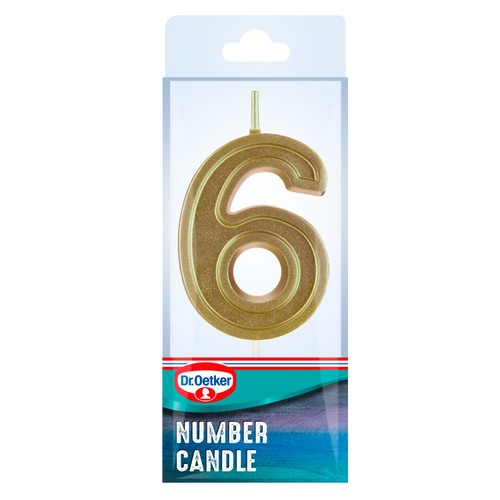 Dr. Oetker Number 6 Candle thumbnail 3