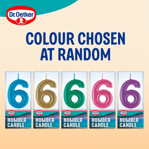 Dr. Oetker Number 6 Candle thumbnail 6