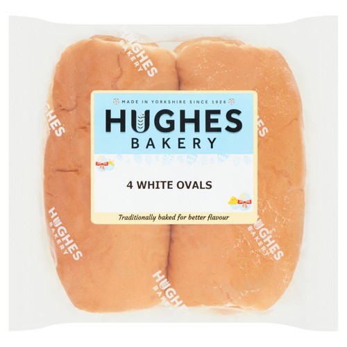 Hughes Family Bakers White Ovals