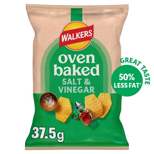 Baked Salt & Vinegar Snacks Grab Bag Crisps 37.5g