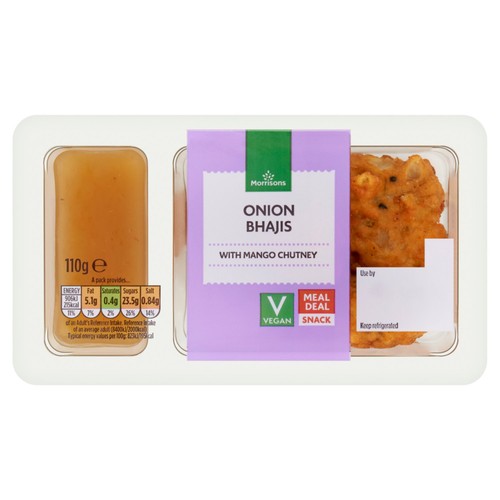 Morrisons Onion Bhaji & Mango Chutney Snack Pot