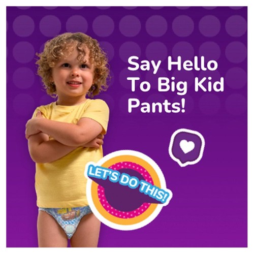 Huggies Pull-Ups Unisex Day Time Training Nappy Pants, Size 6 thumbnail 3
