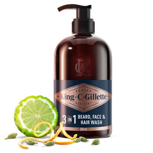 King C Gillette Beard & Face Wash