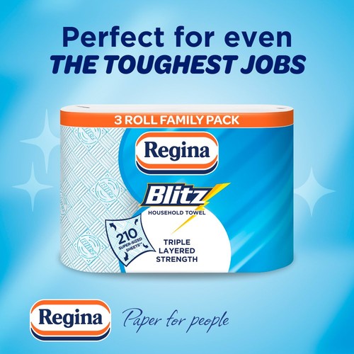 Regina Blitz Blue Household Towel Roll thumbnail 4