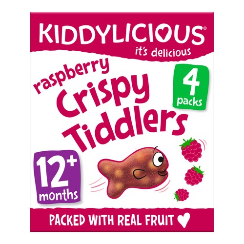 Kiddylicious Raspberry Crispy Tiddlers Baby Snacks thumbnail 2