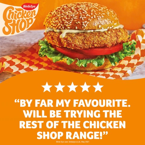 Birds Eye Chicken Shop 2 Ultimate Breaded Chicken Fillet Burgers 227g thumbnail 3