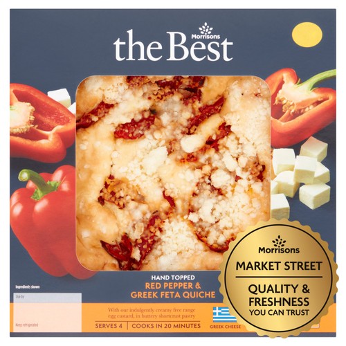 Morrisons The Best Red Pepper & Feta Deli Quiche