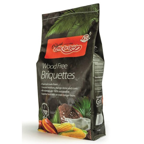 Bar-Be-Quick Wood Free Briquettes 4.5kg