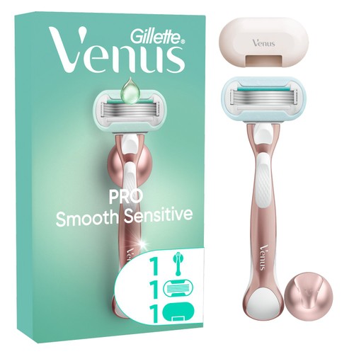 Gillette Venus Platinum Rose Gold Extra Smooth Sensitive Razor