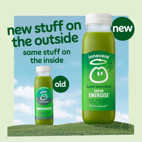 Innocent Green Energise Super Smoothie 330ml thumbnail 4