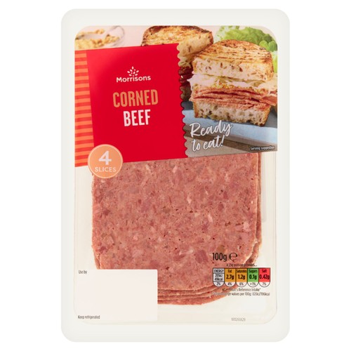 Morrisons 4 Corned Beef Slices 100g