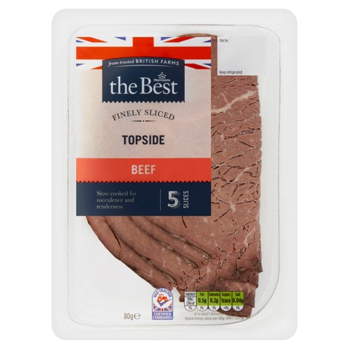 Morrisons The Best British Finely Sliced Topside Of Beef