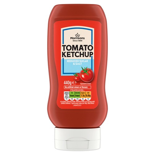 Morrisons Reduced Salt & Sugar Tomato Ketchup 440g thumbnail 2