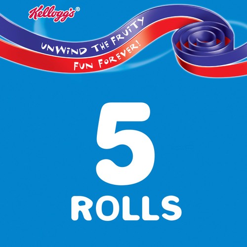 Kelloggs Fruit Winders Rolls Strawberry & Blackcurrent 5 Pack thumbnail 2