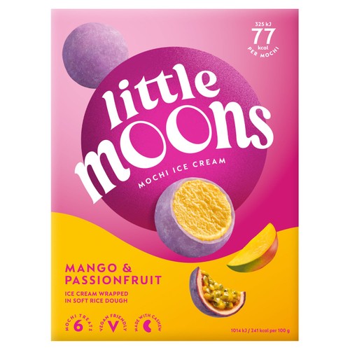 Little Moons Vegan Passionfruit & Mango Mochi Ice Cream thumbnail 2