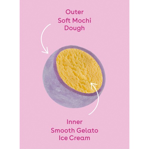 Little Moons Vegan Passionfruit & Mango Mochi Ice Cream thumbnail 3