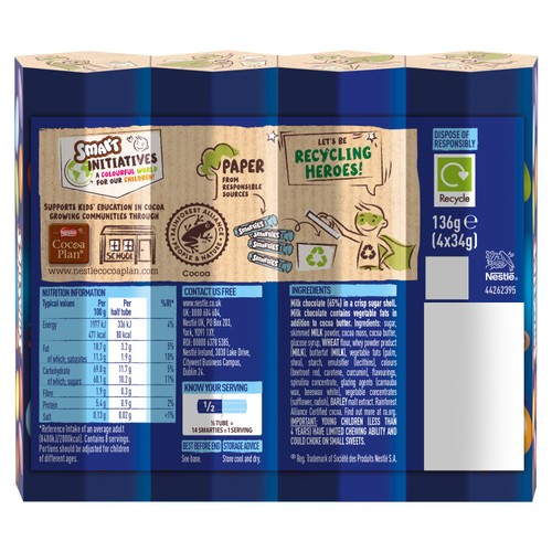 Smarties Tube 4 Pack thumbnail 4