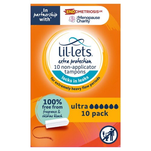 Lil-Lets Smartfit 10 Non-Applicator Tampons Ultra