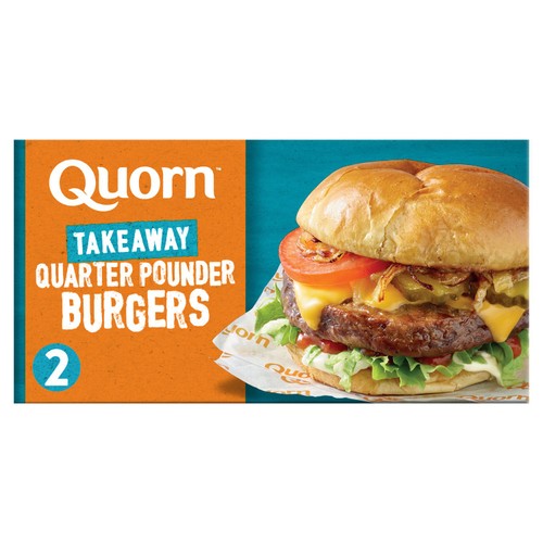 Quorn Takeaway Quarter Pounders Vegetarian Burgers x 2 226g