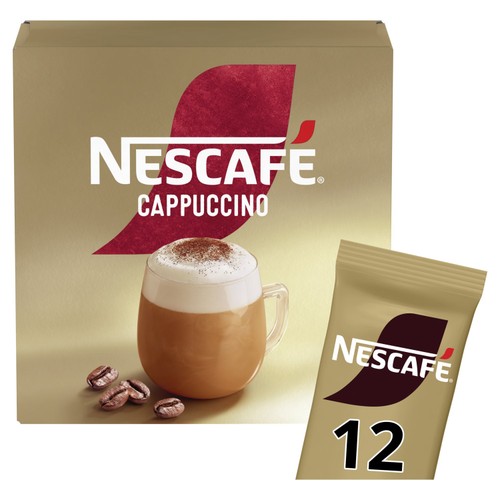Nescafe Cappuccino Instant Coffee 12 x 15.5g Sachets
