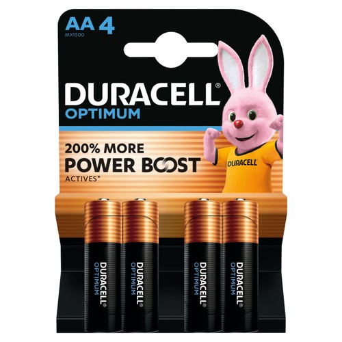 Duracell Optimum AA Alkaline Batteries LR6