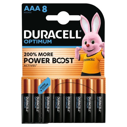 Duracell Optimum AAA Alkaline Batteries LR03 