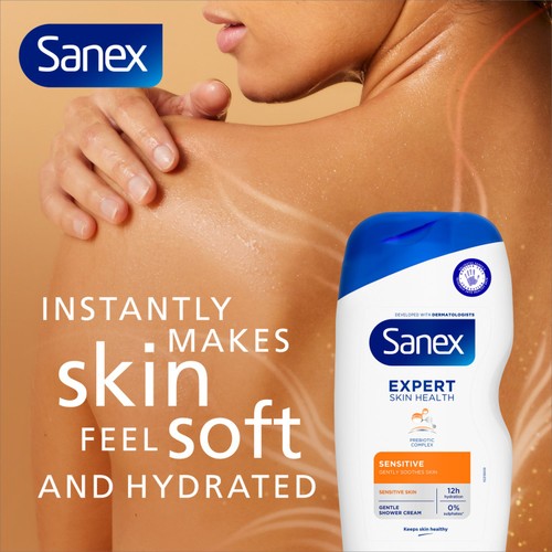 Sanex Expert Skin Health Sensitive Shower Gel Body Wash 450ml thumbnail 2