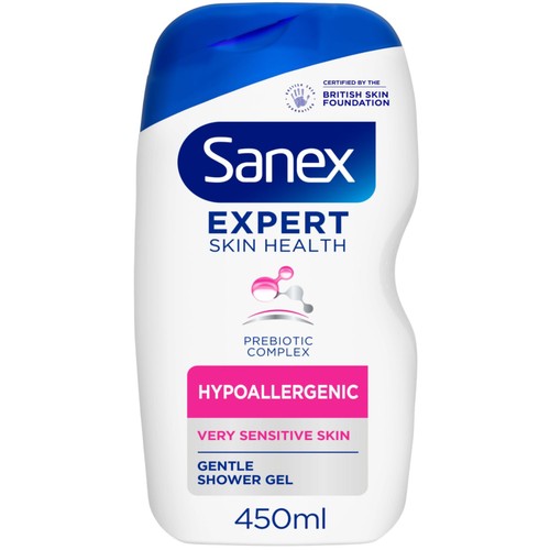 Sanex Expert Skin Health Hypoallergenic Sensitive Body Wash Shower Gel
