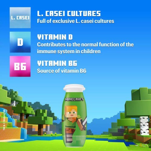 Actimel Kids Strawberry & Banana Yogurt Drinks thumbnail 3