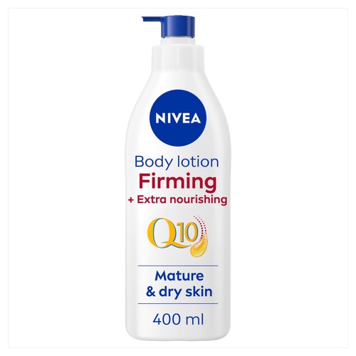 NIVEA Q10 Firming Body Lotion with Argan Oil for Mature 60+ Skin