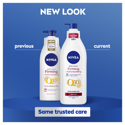 NIVEA Q10 Firming Body Lotion with Argan Oil for Mature 60+ Skin thumbnail 3